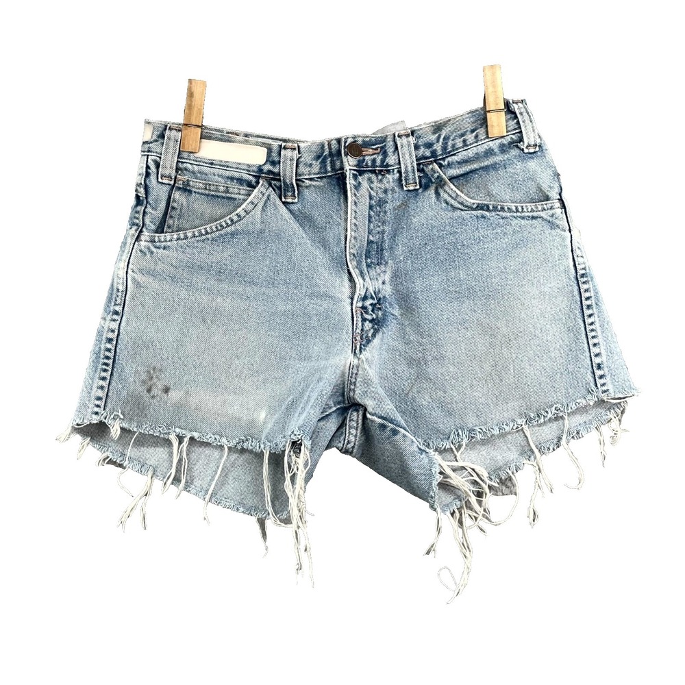 Dickies FR Cut Off Shorts Womens 32 Denim Flame Resistant Westex Indura HRC 2